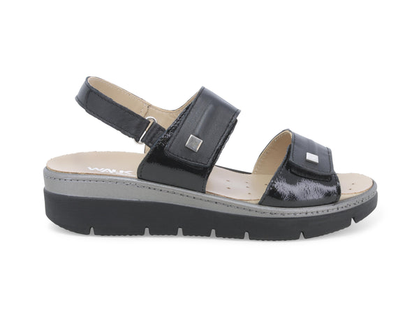 Melluso Sandali Comfort Predisposti Plantare con Strappi neri 019171-223148